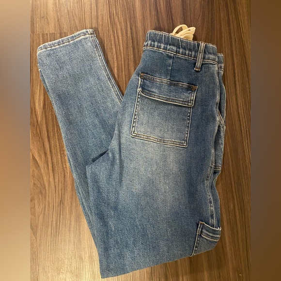 NWOT! Judy Blue High Waist Cargo Cuff Denim Jogger - Size 7(28) - Picture 11 of 11